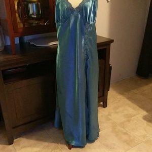 1X Teal Sexy gown
